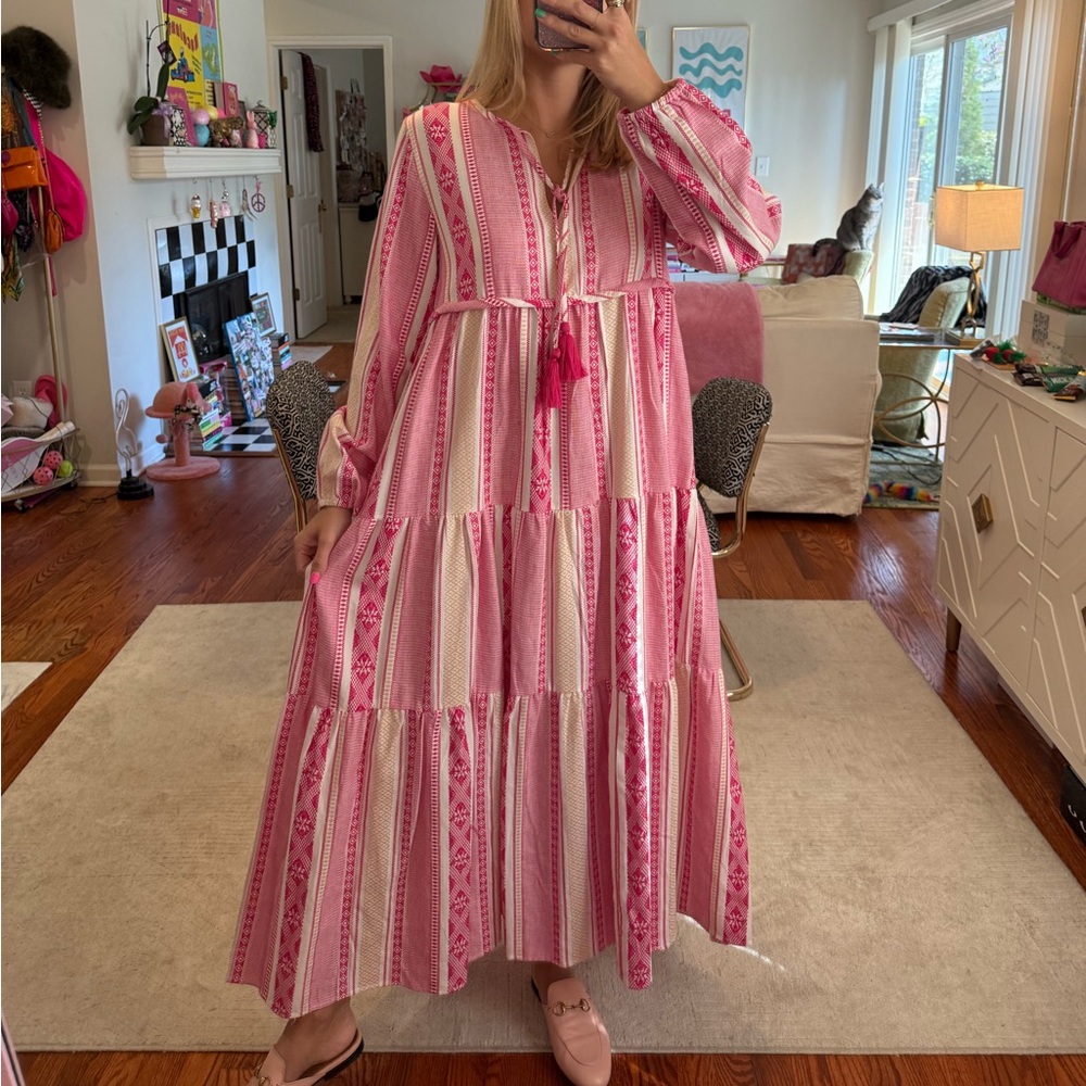 SLV PINK LONG SLEEVE MAXI SIZE SMALL MEDIUM - Picture 5 of 5